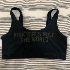 VS Pink black sport bra